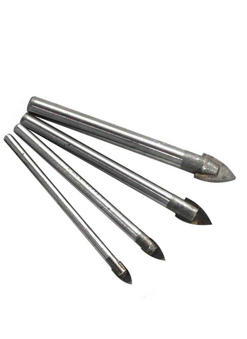 General One piece tiled glass bit, using glass ceramic marble tile concrete, 4mm, round shank drill carbide wall tile ceramic glass bit  - Image 1