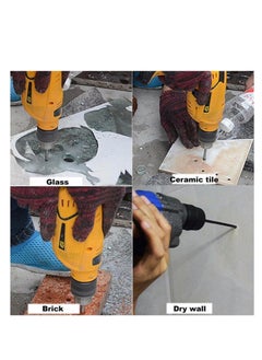 General One piece tiled glass bit, using glass ceramic marble tile concrete, 4mm, round shank drill carbide wall tile ceramic glass bit  - Image 4