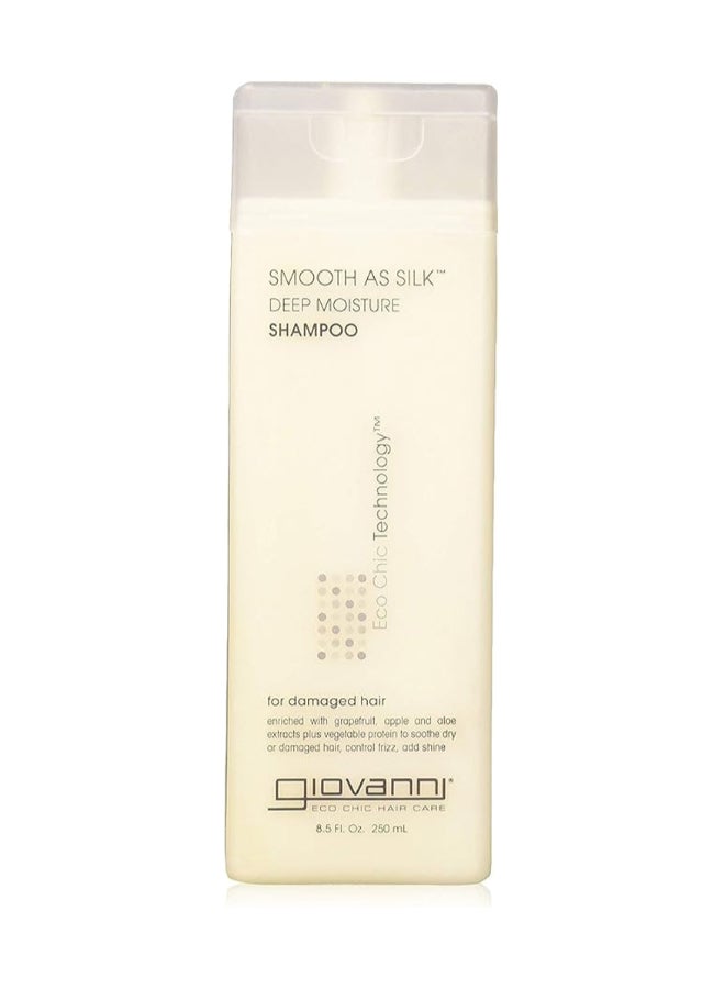 Giovanni Smooth As Silk Deep Moisture Shampoo, For Damaged Hair, Increases Shine & Calms Unruly Hair 250ml - Image 1