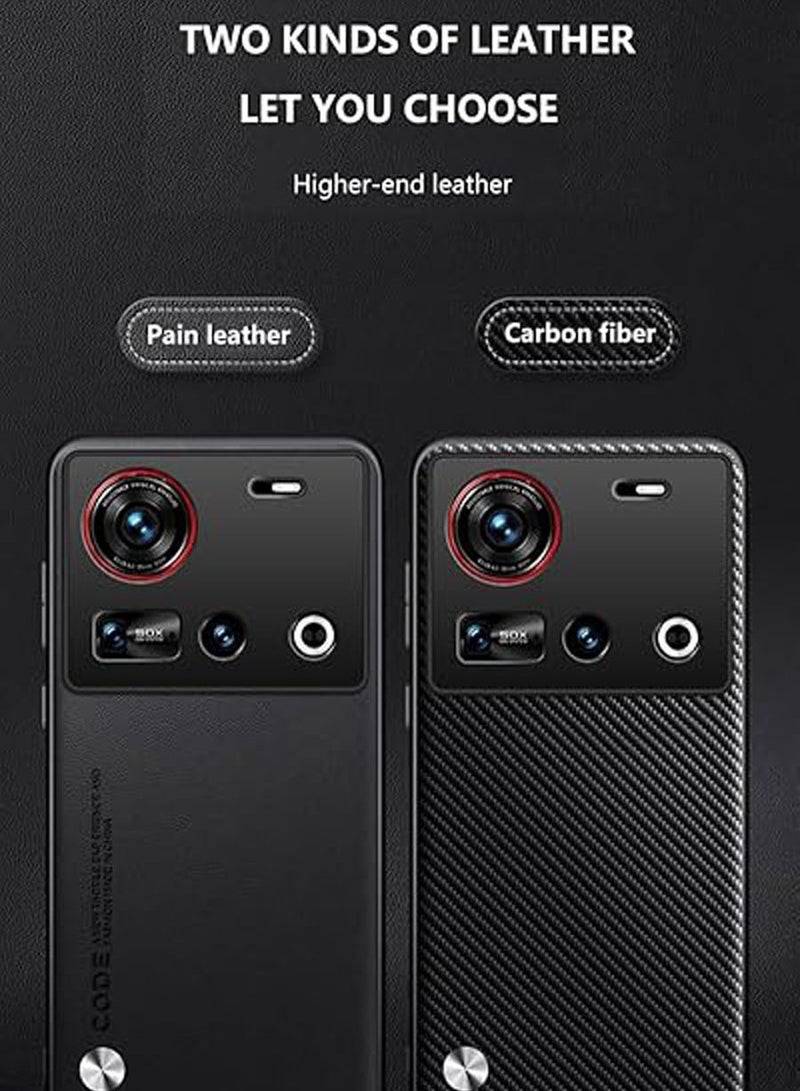 عام حالة متوافقة مع ZTE Nubia Z70 Ultra، جلدية سهلة على البشرة، م_protector_ مطاطي أملس، حواف رأسية مطاطية لحضور الصدمات لـ Nubia Z70 Ultra 5G. - Image 4