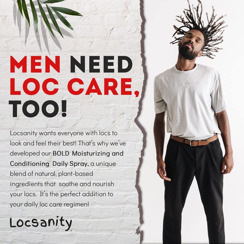 Locsanity BOLD Moisturizing Loc Spray - Natural Locs Care, Dreadlock Maintenance - Hair Scalp Moisturizer, Conditioning Spray for Dreads, Braids (8oz) - Image 2