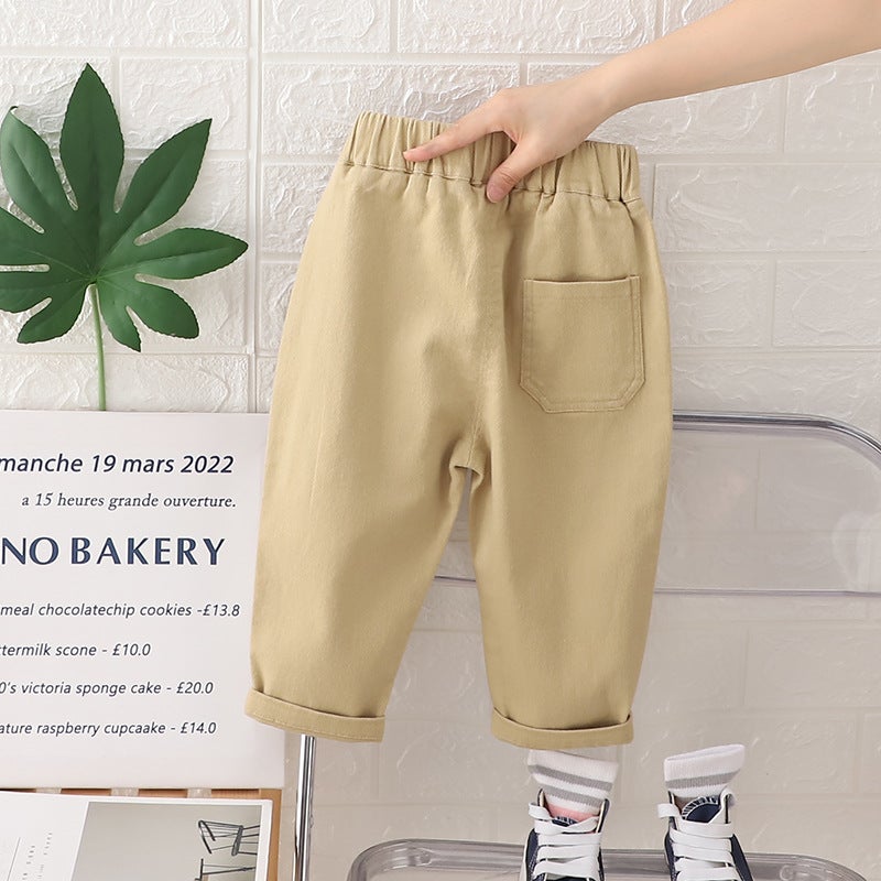 Autumn Boys' Trousers Autumn New Western Style Fashionable Small And Medium-Sized Children'S Korean Style Bear Standard Casual Trousers Trendy Handsome Daifa - Image 5