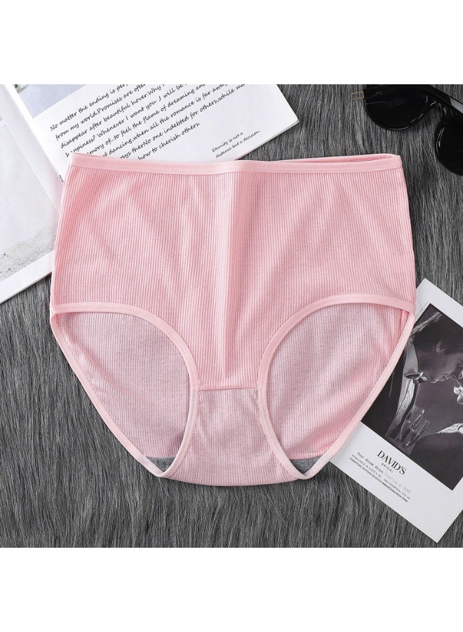 8-pack women's underwear set - made of soft ribbed fabric, available in various pasta colors, comfortable triangle pants (2pcs pink+2pcs black+2pcs purple+2pcs skin tone) ﻿  - Image 2