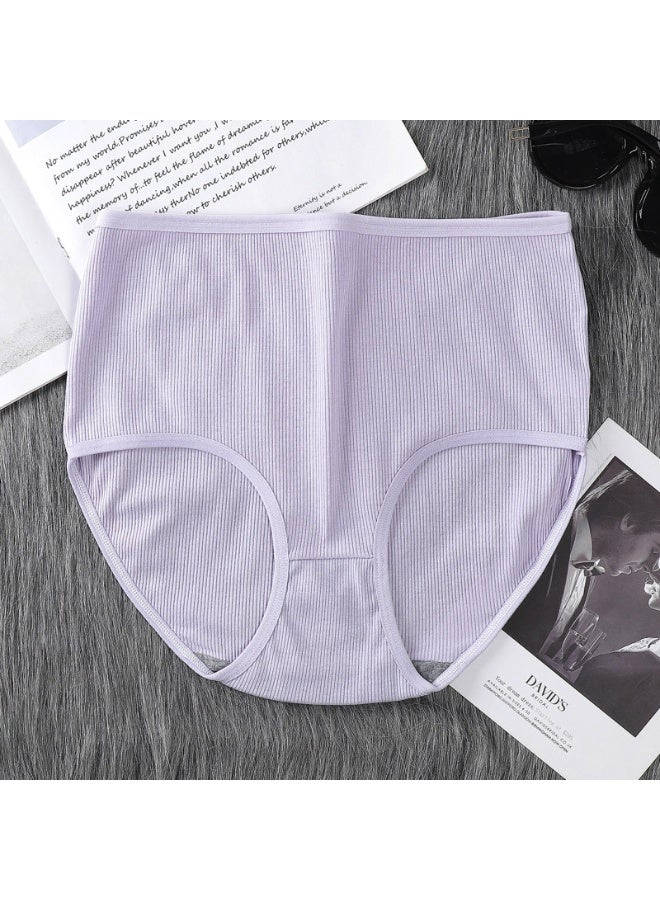 8-pack women's underwear set - made of soft ribbed fabric, available in various pasta colors, comfortable triangle pants (2pcs pink+2pcs black+2pcs purple+2pcs skin tone) ﻿  - Image 4