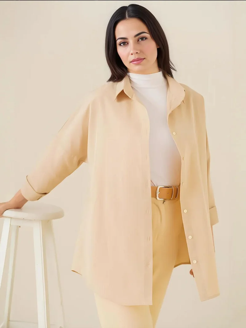 BIG DART BDART Relaxed Fit Poplin Shirt with Button Closure