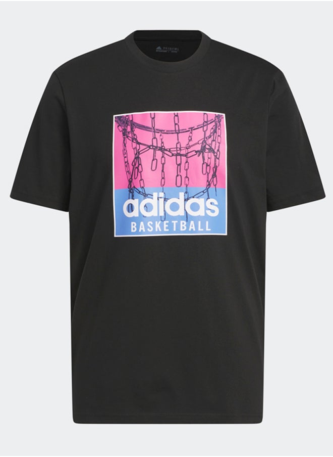 adidas Originals - Chain Net Basketball Graphic T-Shirt - Image 1