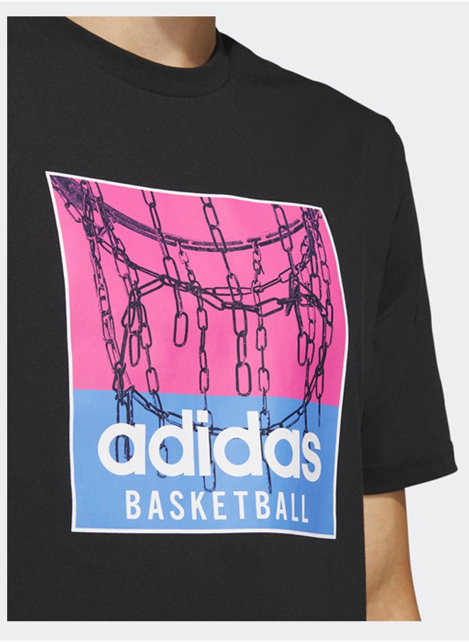 adidas Originals - Chain Net Basketball Graphic T-Shirt - Image 1