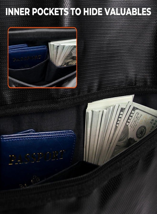 ROLOWAY Hanger Diversion Fireproof Safe, Hidden Compartment for Home & Travel, Secret Safe for Cash Hiding Under Clothes - Image 4