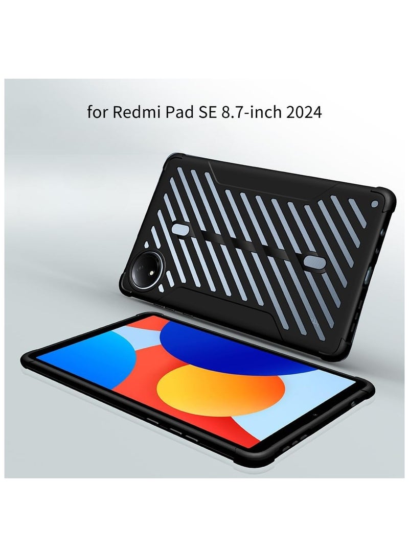 general Case Compatible with Xiaomi Redmi Pad SE 8.7 inch 2024 Tablet Case, Lightweight Soft TPU Silicone Shockproof Anti-Drop Protective Cover for Redmi Pad SE 8.7" - Image 3
