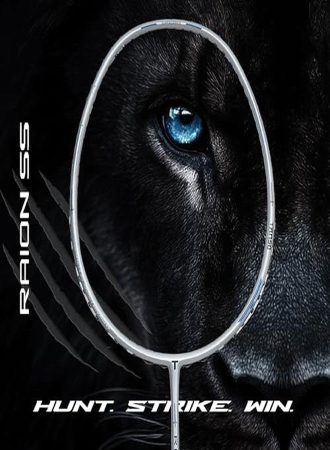 TANSO Raion SS Strung Badminton Racket (34 Lbs Tension, Recommended by Padukone School of Badminton, 77 Grams Ultra Light Weight Full Carbon Fiber with Premium Strings and Full Racquet Cover) - Image 3