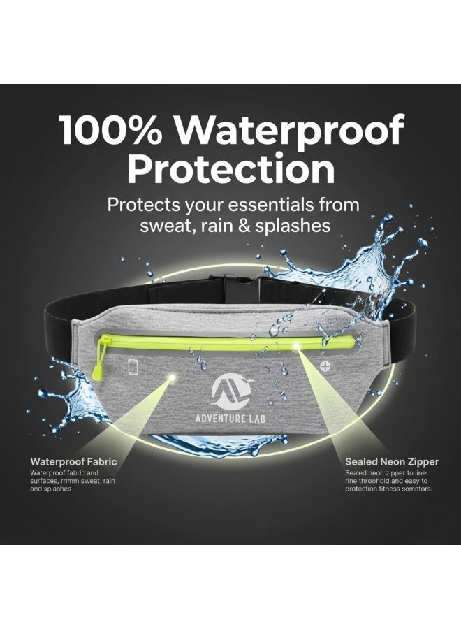 Adventure Lab Waterproof Running Waist Bag for Men & Women – Lightweight Fitness Belt with Adjustable Strap, Reflective Running Pouch & Secure Zipper Pocket for Phone, Jogging, Gym, Hiking & Cycling - Image 2