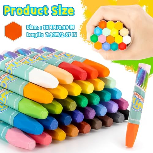 Amitasha 12 Oil Pastels Crayons Colour Set, Soft Oil Pastels Wax Color for Art Painting, Drawing, Blending, Art Supplies for Artists, Beginners, Students Educational Gift - Image 4