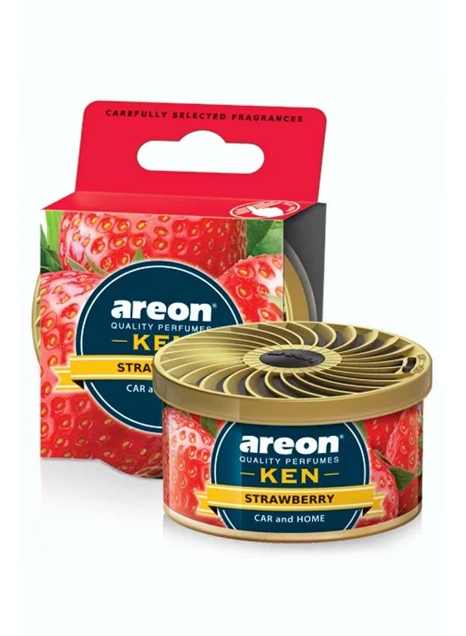 AREON Ken Strawberry Car and Home Air Freshener
