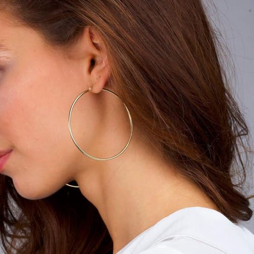 M MOOHAM Hoop Earrings for Women - 14k-Gold-Plated 925 Sterling silver-plated Post Cartilage Hypoallergenic Mini Small Hoops Earrings for Women Jewelry 13mm - Image 5