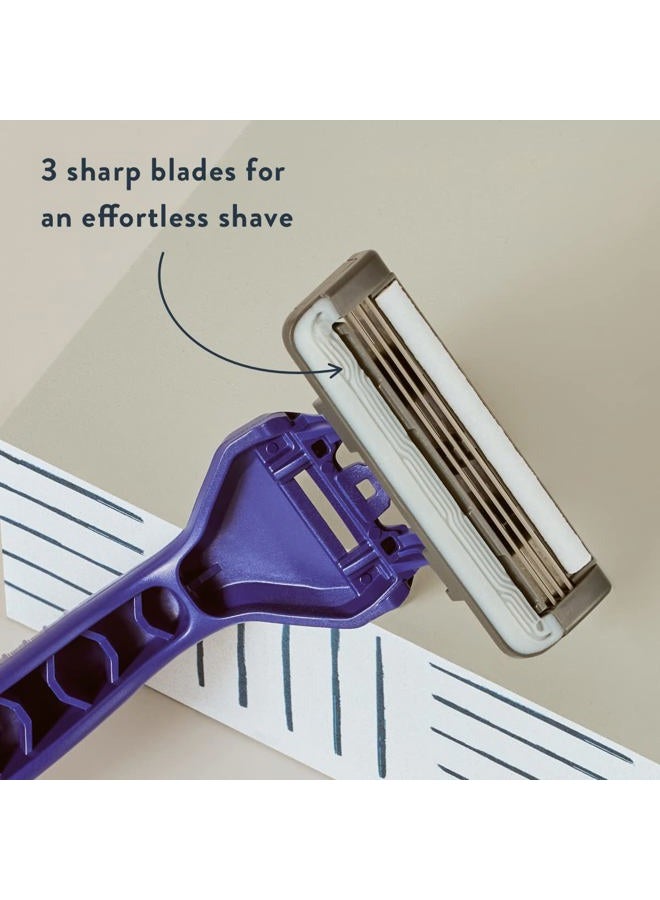 Harry's Men's Disposable Razors, 3-Blade Razors with Lubricating Strip and Pivoting Head, 10 count(Pack of 1) - Image 2