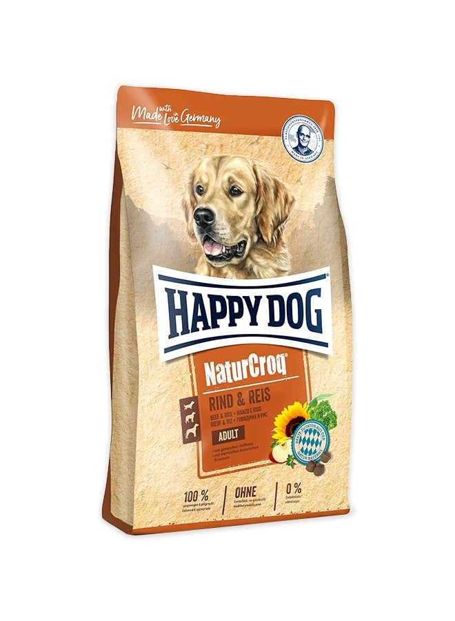 HAPPY DOG Naturcroq Adult Beef And Rice - 4 KG - Image 1