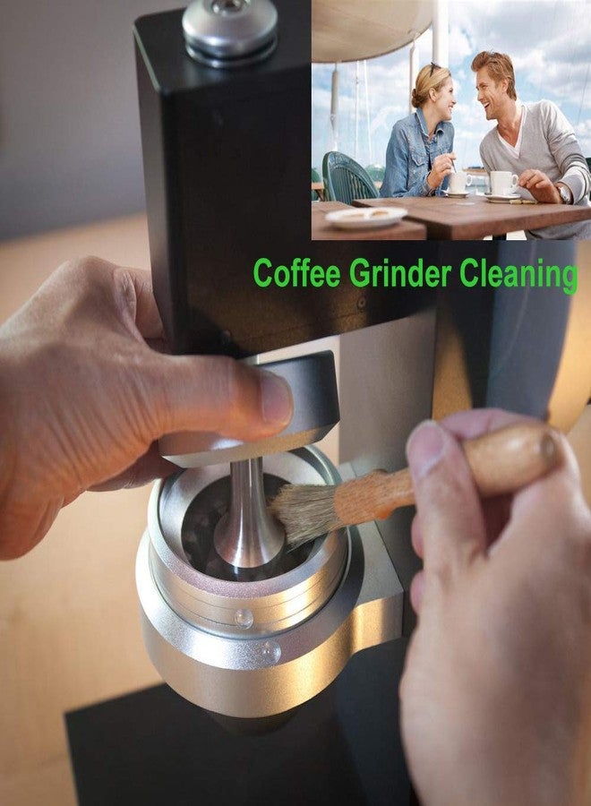 MSART Coffee Grinder Cleaning Brush + Coffee Brush Wood Handle & Natural Bristles Pastry Brush - Image 5