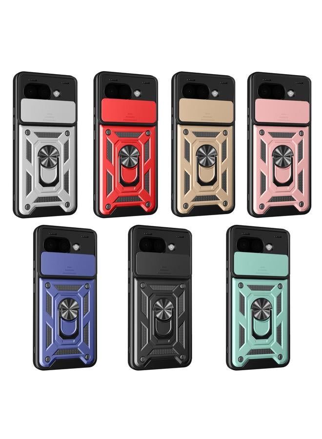 اس-توب جراب لهاتف Google Pixel 9a بتصميم غطاء كاميرا منزلق مصنوع من مادة TPU+PC - Image 2