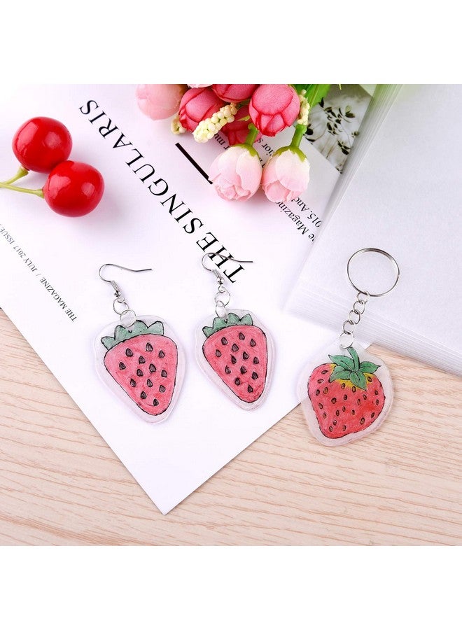 أستارون مجموعة صفائح بلاستيكية قابلة للانكماش من ASTARON مكونة من 181 قطعة تتضمن 20 ورقة فنية من فيلم قابل للانكماش و161 قطعة من سلاسل المفاتيح المجعدة لصنع ملحقات للأطفال ولوازم الحرف والفنون - Image 5