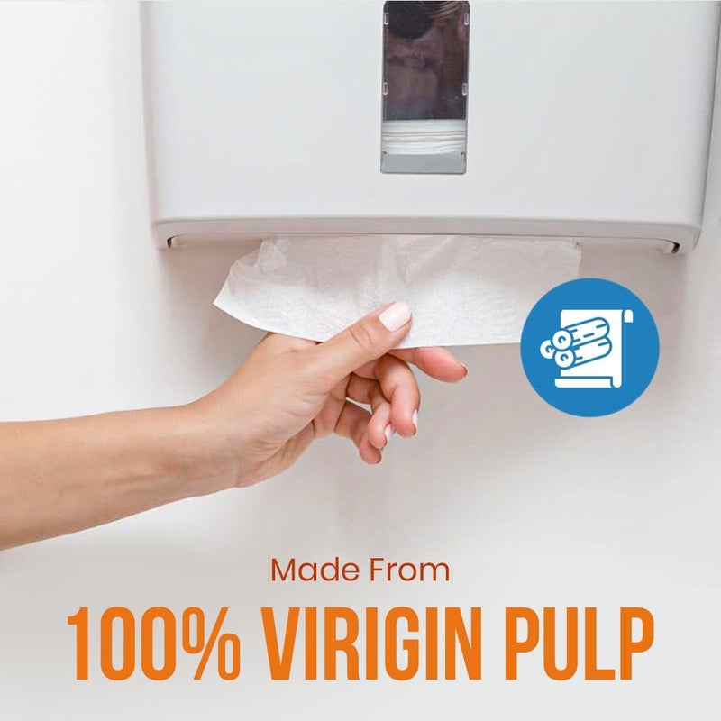 Brandsfinity Interfold 2-Ply Tissue Hand Towels - 3000 Sheets - Image 4