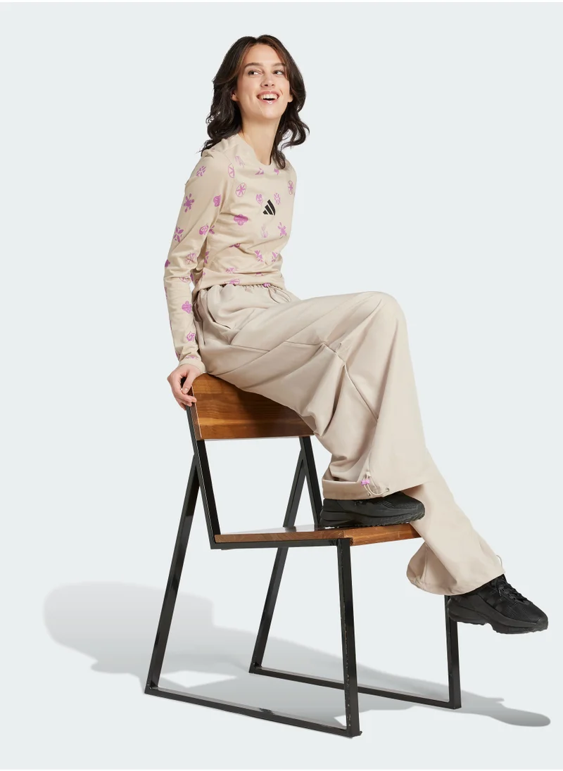 Adidas Bloom Sky Print Long-Sleeve T-Shirt