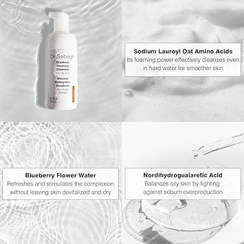 Dr. Sebagh Dr Sebagh Breakout Foaming Cleanser 100 ml Clears Blemishes Breakouts Purifies Skin Reduces Irritation Controls Oil Removes Makeup Dirt Impurities Preserves the Faces Moisture - Image 3