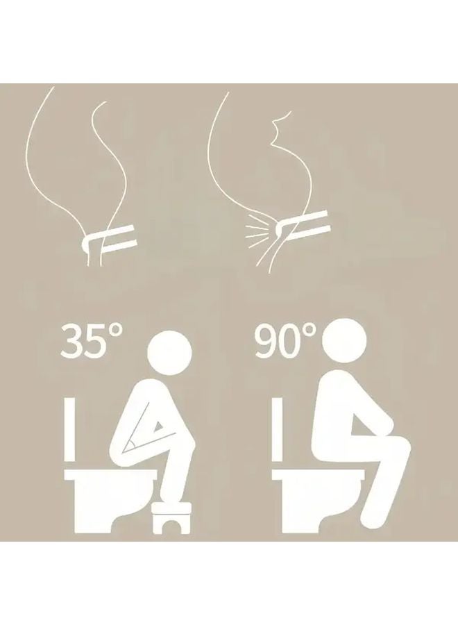 مقعد مرحاض رمادي قابل للطي مريح من الناحية الإرجونومية مع أقدام مقاومة للانزلاق وزاوية راحة 35 درجة - Image 5