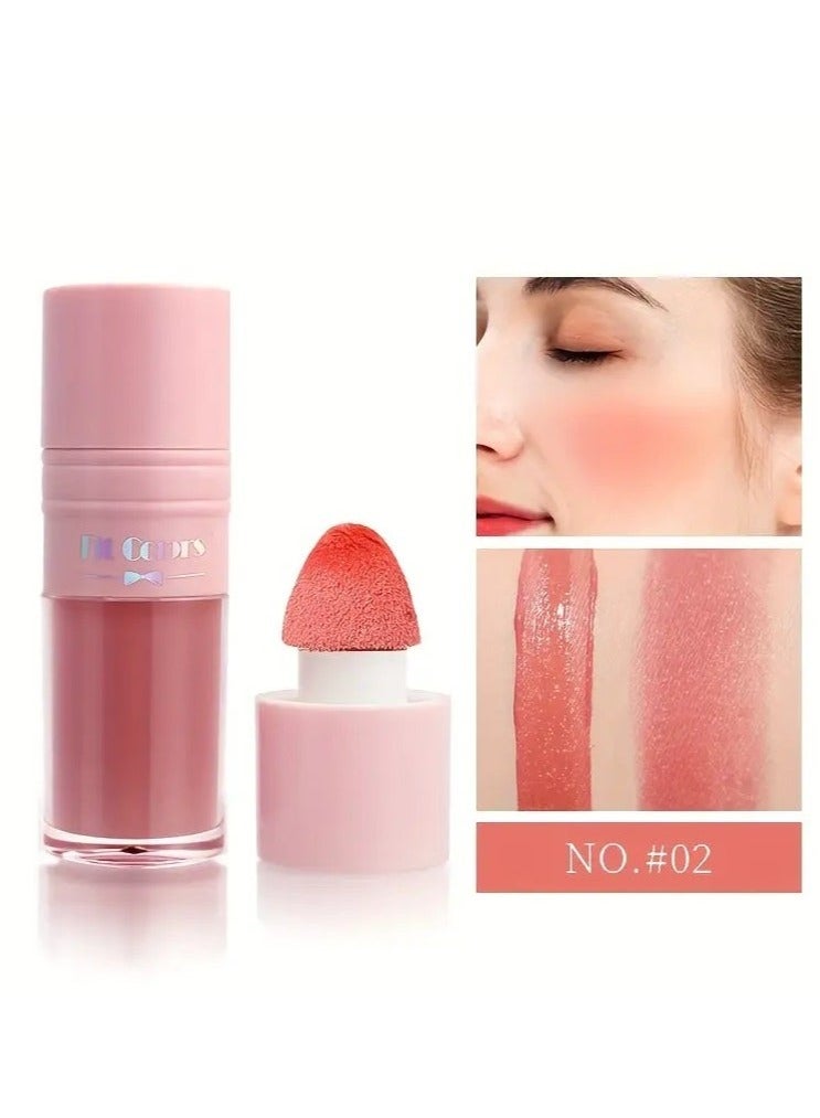 Ucanbe Fit Colors 6-Color Liquid Blush: Natural Face Contouring Rouge - Waterproof, Suitable for All Skin Tones, Dramatic Color Blush Solution, Essential for Women, Perfect Gift for Valentine's Day, Enhances with More Application, Matte Finish, Creamy Texture, Suitable for Face Cheeks #2 - Image 5