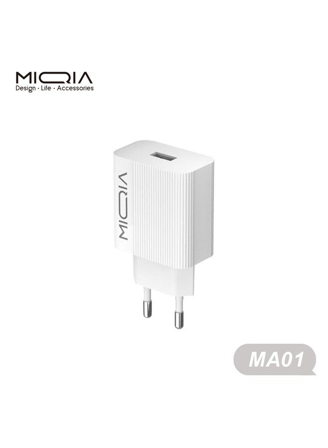 Miqia MA01 Fast Charger With Type C cable White - Image 3