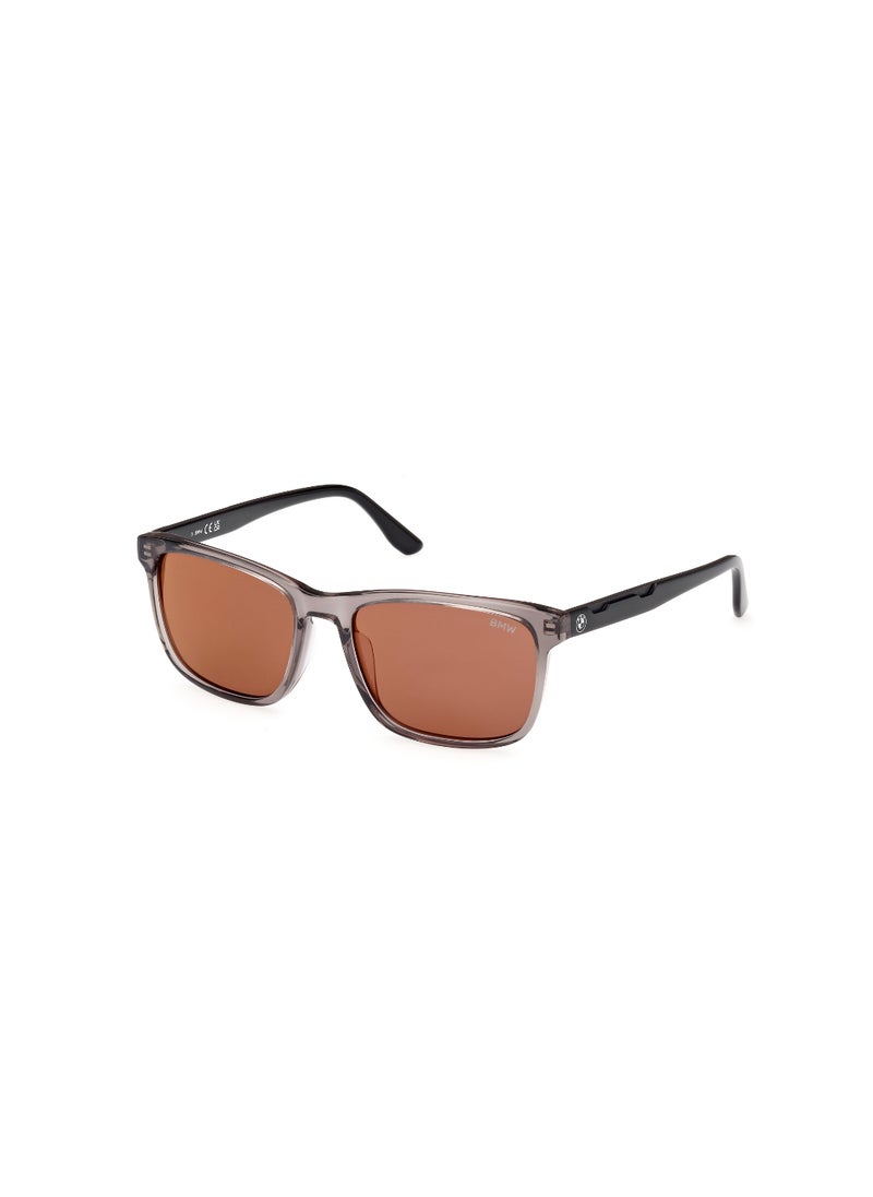 Men's Navigator Shape Acetate Sunglasses BW0053-H20J55 Lens Size: 55 Millimeter - Shiny Grey - pzsku/Z907C70CC2F7D928DBA4AZ/45/_/1727713210/baed71c5-321a-4aed-a78c-6a55af29bcd9