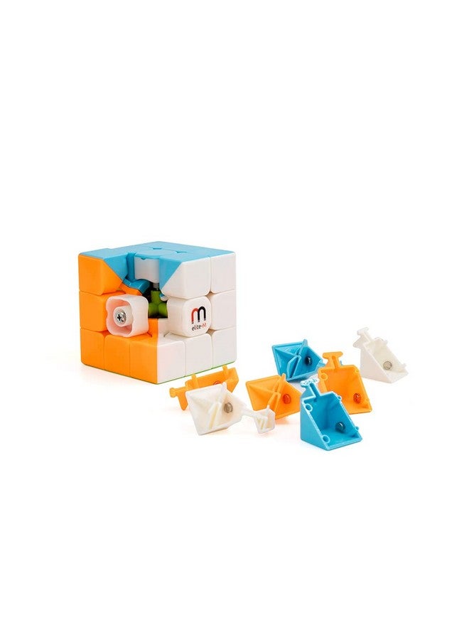 Cubelelo Cubelelo QiYi Warrior W 3x3 Elite-M Stickerless Magnetic Speedcube Puzzle for Kids & Adults Magic Speedy Stress Buster Brainstorming Puzzles Cube (Multicolor)  - Image 4