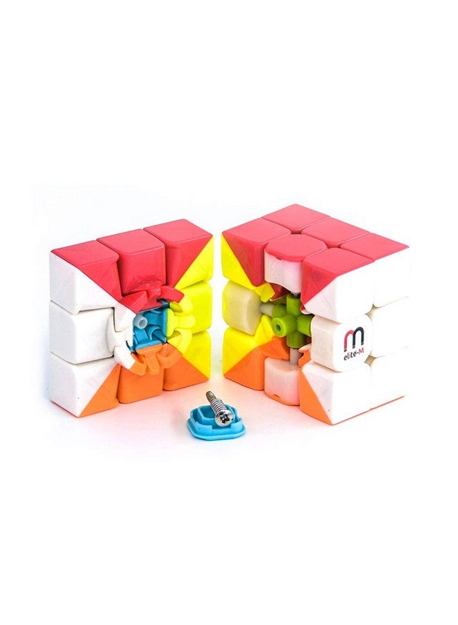 Cubelelo Cubelelo QiYi Warrior W 3x3 Elite-M Stickerless Magnetic Speedcube Puzzle for Kids & Adults Magic Speedy Stress Buster Brainstorming Puzzles Cube (Multicolor)  - Image 3