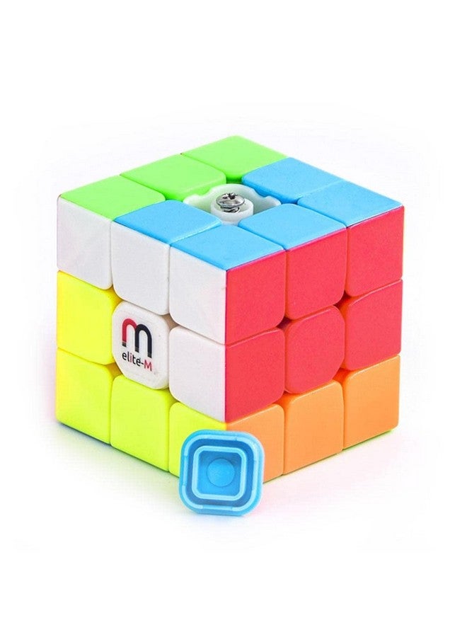 Cubelelo Cubelelo QiYi Warrior W 3x3 Elite-M Stickerless Magnetic Speedcube Puzzle for Kids & Adults Magic Speedy Stress Buster Brainstorming Puzzles Cube (Multicolor)  - Image 2