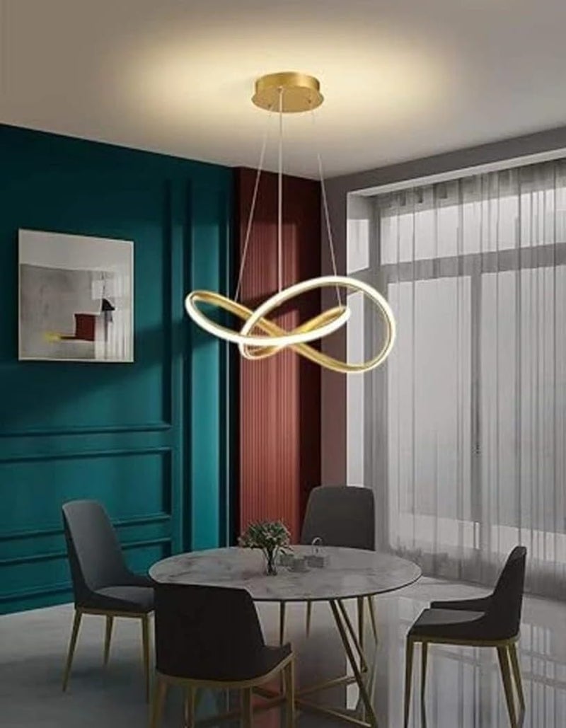 Lyse Decor Chandelier, Jhumar Light for Hall Ceiling, Jhoomer for Living Room, Hanging Pendant Lamp for Bedroom, Dining Room (CH12 GD) - Image 5