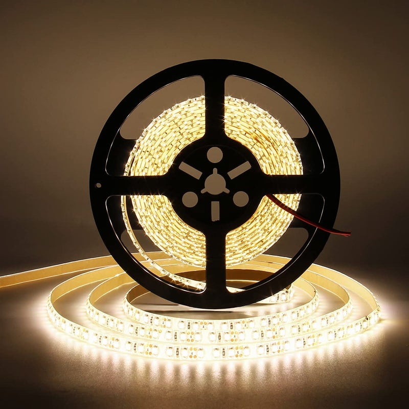 SUPERNIGHT 600pcs LED Light Strip Waterproof Warm White 4000K, Super Bright 600pcs LEDs, 16.4ft LED Flexible Rope Lights, Lighting for Garden/Home/Kitchen/Under Cabinet/Christmas/Party/Bedroom - Image 1