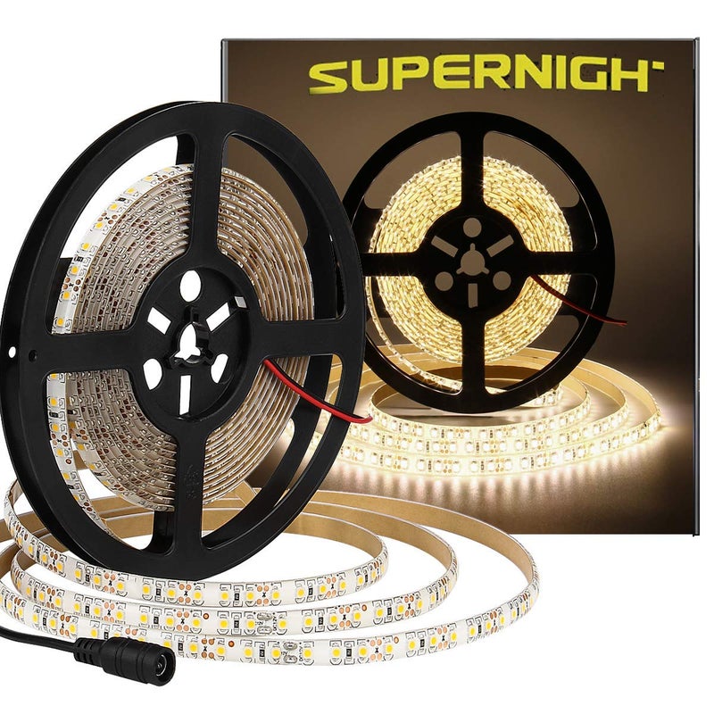 SUPERNIGHT 600pcs LED Light Strip Waterproof Warm White 4000K, Super Bright 600pcs LEDs, 16.4ft LED Flexible Rope Lights, Lighting for Garden/Home/Kitchen/Under Cabinet/Christmas/Party/Bedroom - Image 2
