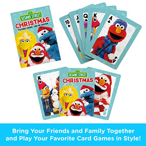 AQUARIUS Sesame Street Christmas Playing Cards Holiday Themed Deck of Cards for Your Favorite Card Games Officially Licensed Sesame Street Merchandise Collectibles Poker Size - Image 5