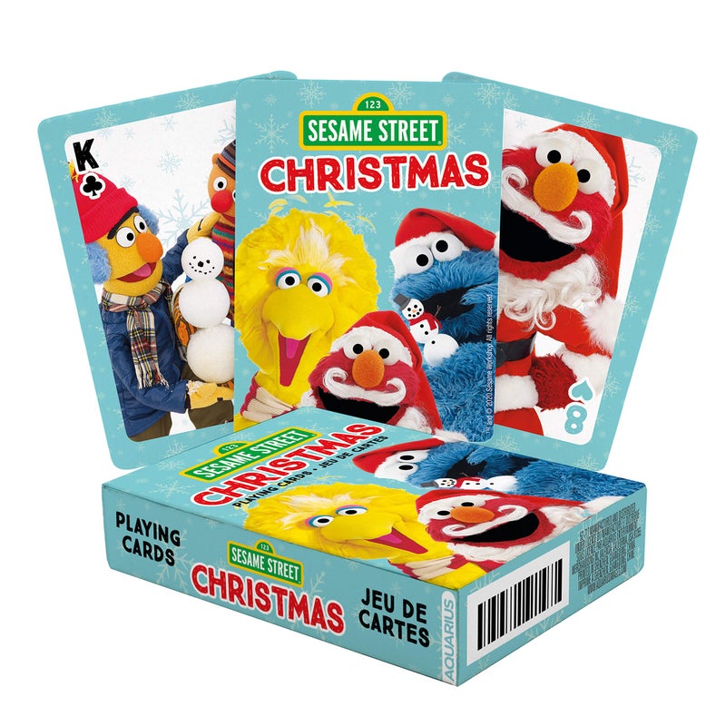 AQUARIUS Sesame Street Christmas Playing Cards Holiday Themed Deck of Cards for Your Favorite Card Games Officially Licensed Sesame Street Merchandise Collectibles Poker Size - Image 4
