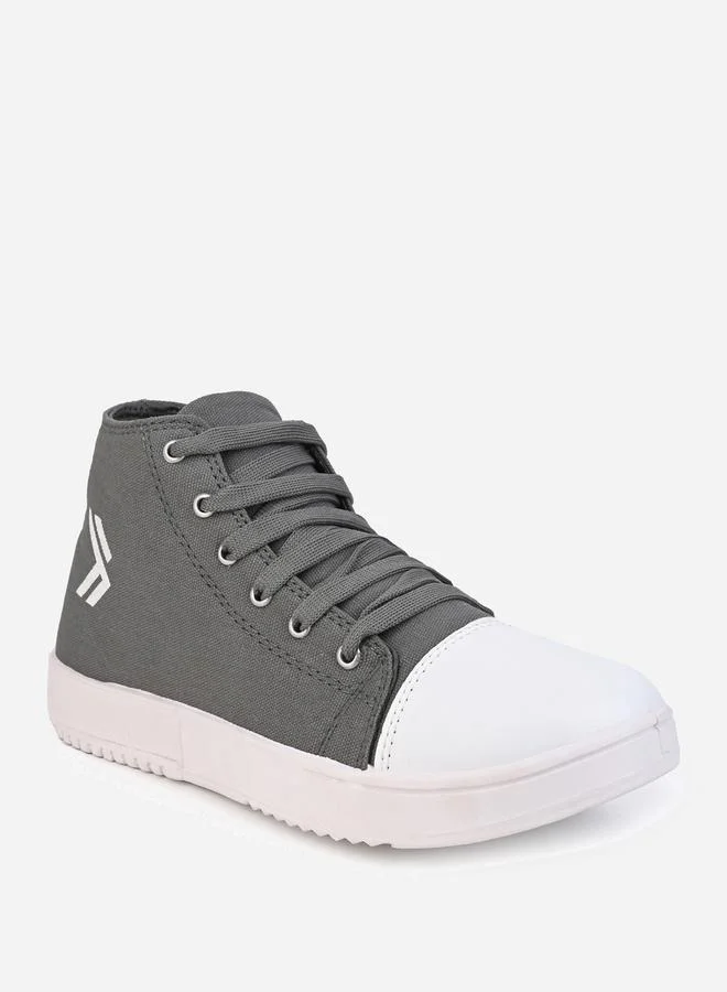 Styli High Top Graphic Print Lace Up Sneakers