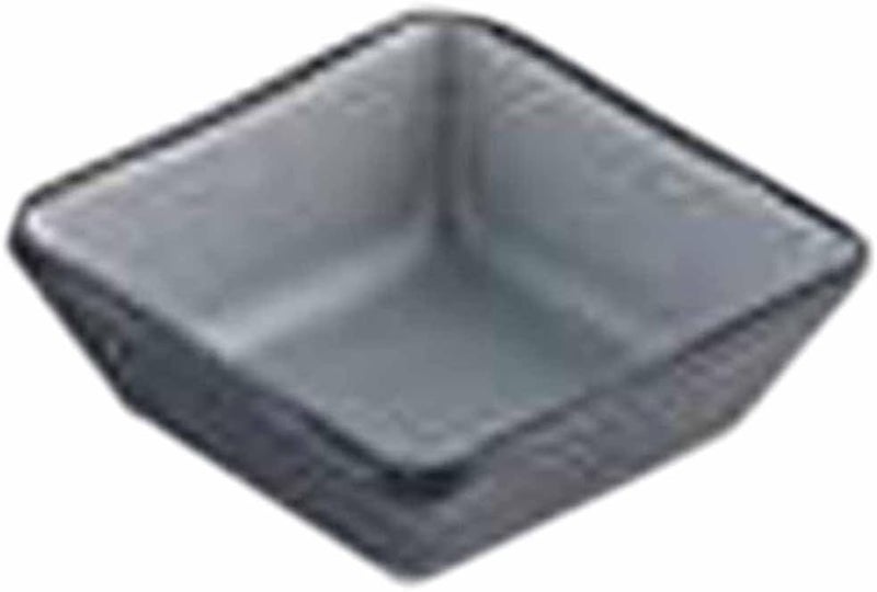 Servewell Melamine Horeca Square Plate 7x7x3Cm - Modern Black Design