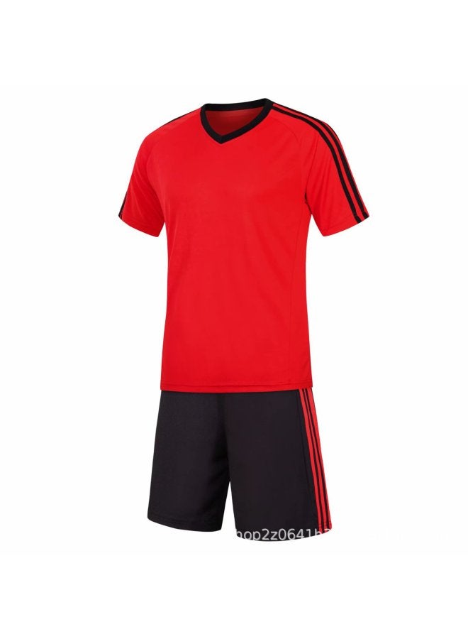 Red Short Sleeve Football Jersey - Image 1