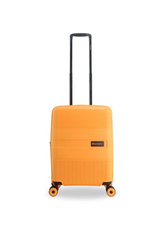 Discovery Discovery Trails Carry-On Small Cabin PP Hardside Luggage Orange, Durable Expandable Unbreakable Double Zip Lightweight Travel Bag 4 Double Wheel TSA Lock 21 Inch Suitcase Trolley Bag.  - Image 1