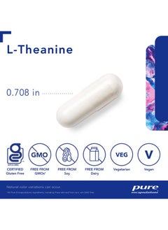 Pure Encapsulations Ltheanine ; Amino Acid Supplement For Relaxation* ; 60 Capsules  - Image 5