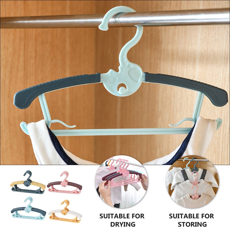 20pcs Elephant Hanger Telescopic Non-skid Baby Clothes Hanger - Image 4