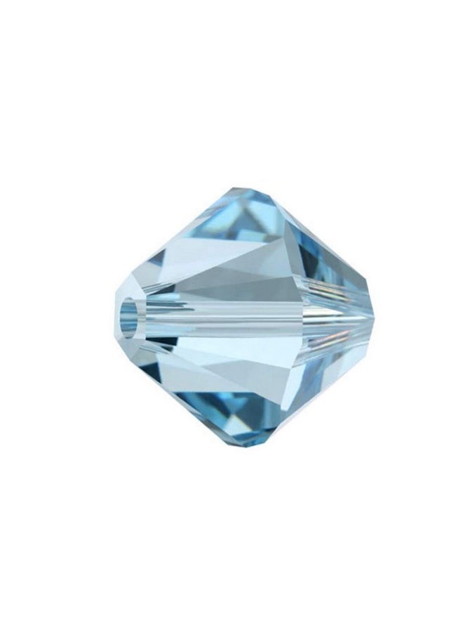 Preciosa 100Pcs Authentic Preciosa Faceted Bicone Crystal Beads 6Mm Aquamarine Blue Compatible With Swarovski For Jewelry Craft Making Preb610  - Image 4