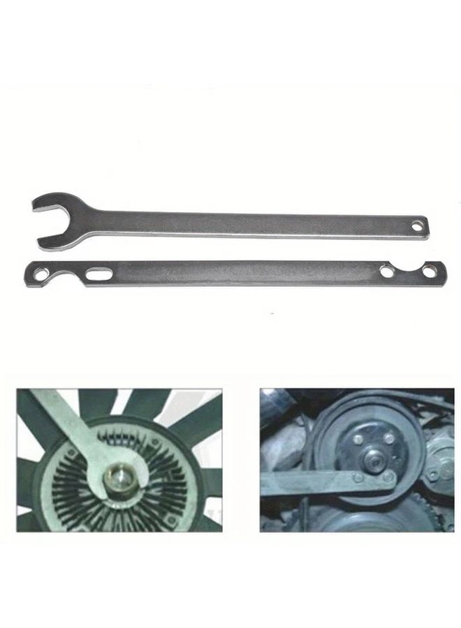 2 Pcs 32mm Fan Clutch Wrench Removal Tool Holder For BMW E46 E36 E39 - Image 1