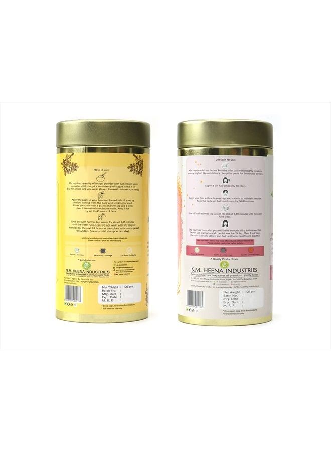 Hennaveda Hair Henna + Indigo,Natural Hair Colour Combo - Image 2