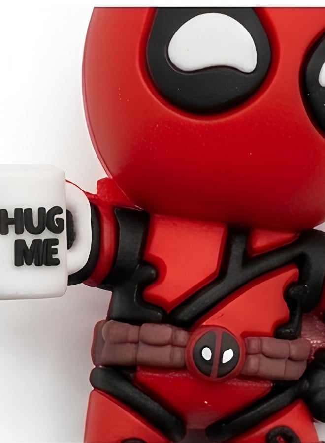 مارفل ميدالية مفاتيح "ديدبول" (Deadpool) من مارفل بتصميم ثلاثي الأبعاد، حلقة مفاتيح للأطفال، إكسسوار للحقائب، تعليقة لحقيبة الظهر، هدية ولعبة قابلة للاقتناء، تصاميم متنوعة. - Image 2