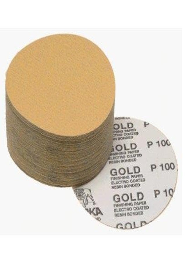 Mirka 23-352-320 Gold 8 in. PSA Sanding Disc 320 Grit, Qty. 50 - Image 2