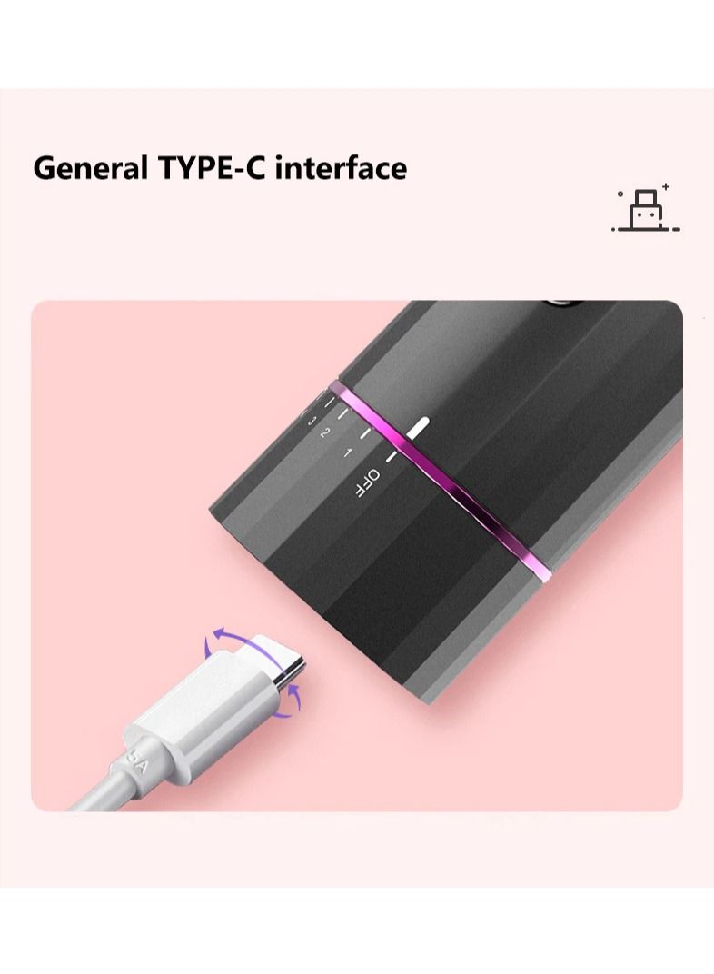 Generic Cordless automatic Hair Curler,Hair iron professional ceramic coating,Portable rechargeable ceramic automatic curling styling device, adjustable temperature and timer  - Image 4